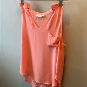 Lush Women's Pink Sleeveless Top